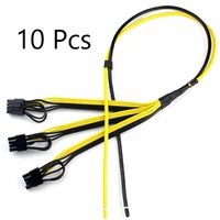 10 stks voeding kabel 6 2 pin card lijn 1 naar 3 miner graphics card cable adapter kabel splitter draad voor mijnwerker btc