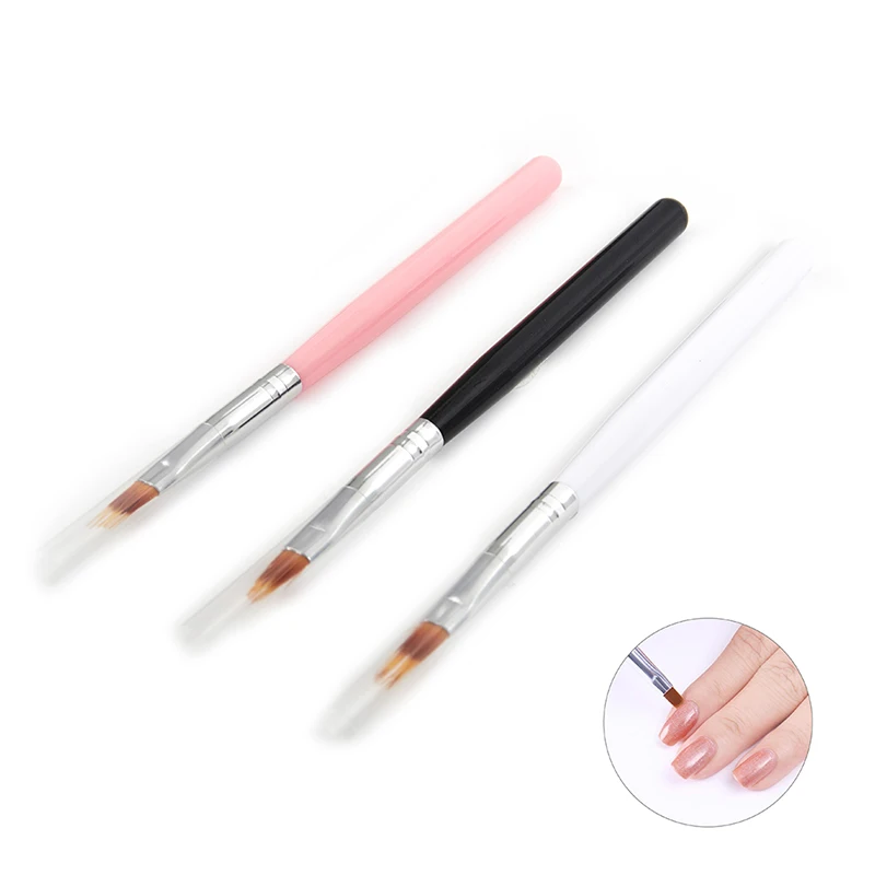 

1 шт., зубчатая кисть для маникюра с деревянной ручкой