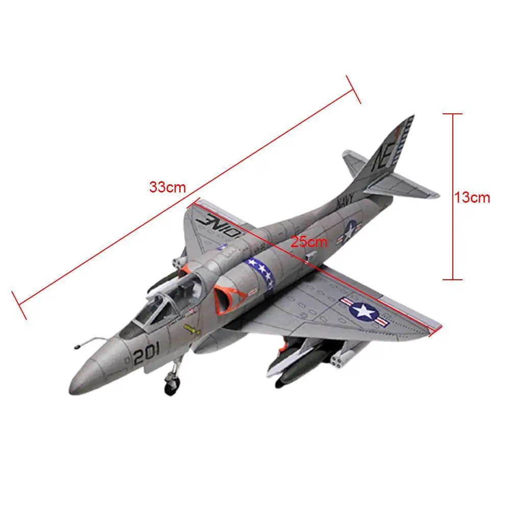 Самолёт Skyhawk 1:33 США A-4 самолёт 3D модель из бумаги набор для сборки образовательная