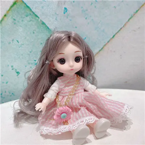 

Новая модная шарнирная кукла Mini16 см, шарнирная кукла «сделай сам», Симпатичные Большие глаза, кукла нежной девочки, игрушка в подарок