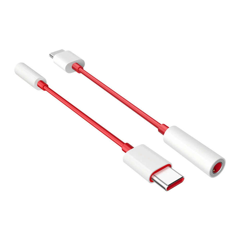 Оригинальный адаптер для наушников с разъемом USB Type C на 3 5 мм Aux аудио one plus 7 кабель
