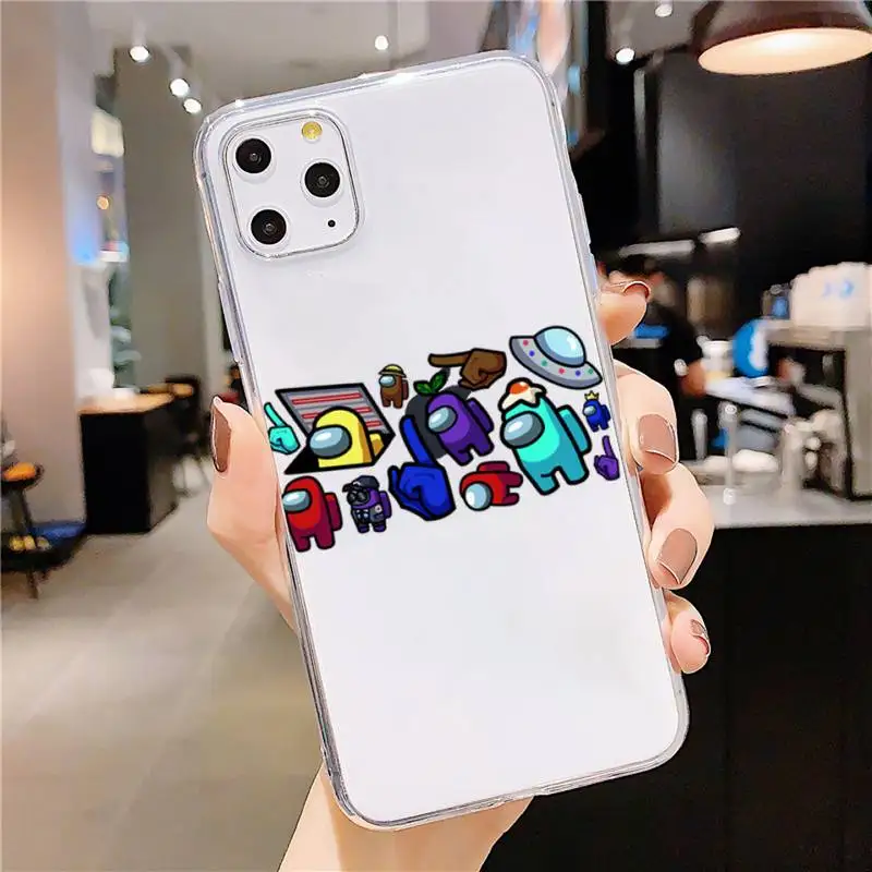 

Among Us Hot game Phone Case Transparent soft For iphone 5 5s 5c se 6 6s 7 8 11 12 plus mini x xs xr pro max