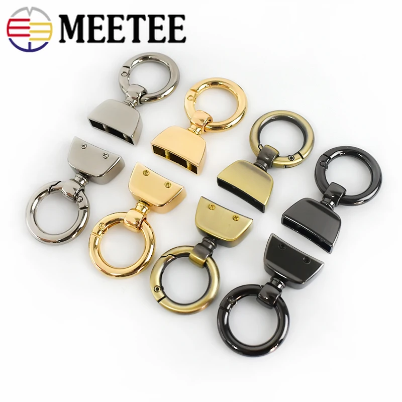 Meetee 5 шт. 20/25 мм пружинное кольцо брелок износ шнур тесьма винт колокольчик Пряжка