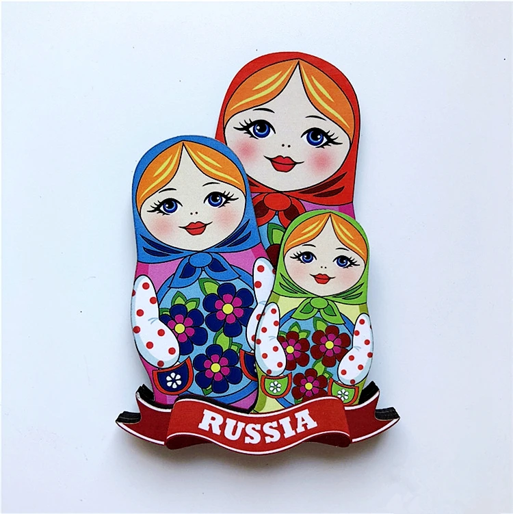 Новая Россия СПб матрешка деревянный магнит на холодильник Путешествия Сувенир Холодильник Магнитные наклейки подарок