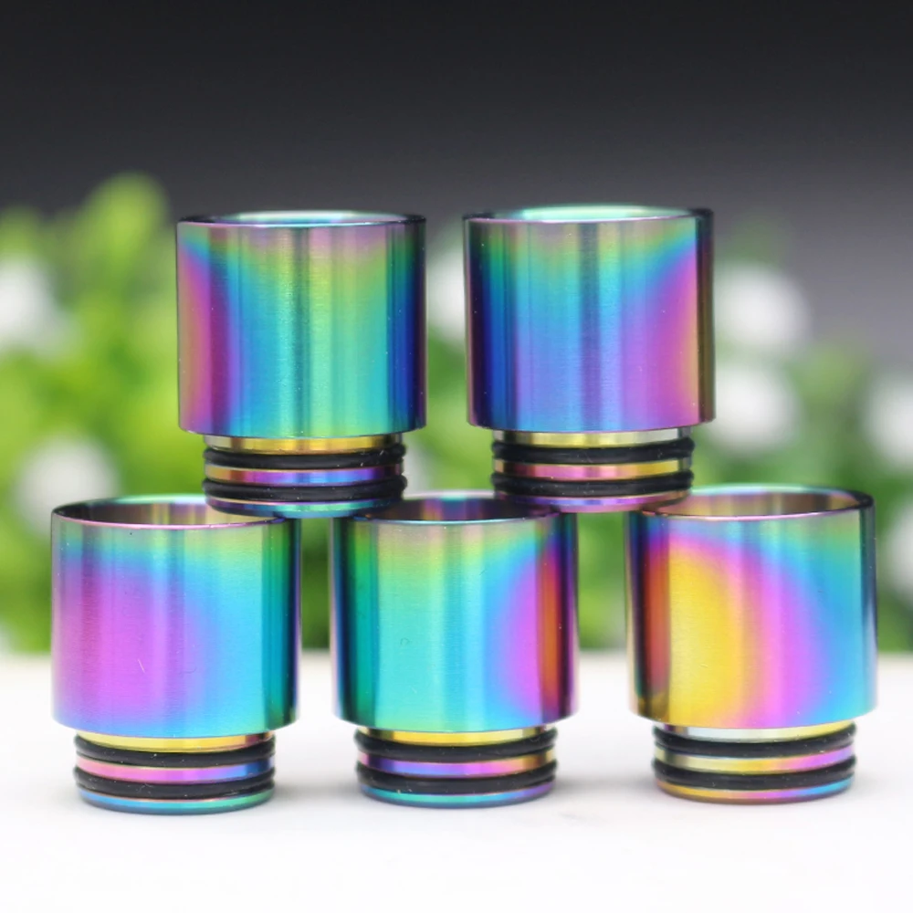 

5pcs 510/810 Rainbow Drip Tip Compatible WithAtomizers With SMOK TFV8 TFV12 BABY AND BIG BABY PRINCE KENNEDY 24 GOON..ETC RDA