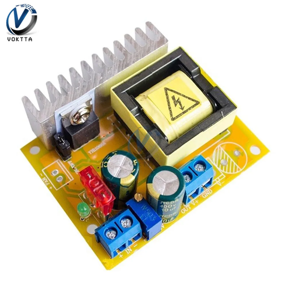 

Adjustable DC-DC Boost Converter Board 8-32V to +/- 45V-390V High Voltage ZVS Capacitor Charging Power Supply Module