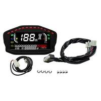 motorcycle multi function lcd instrument color odometer tachometer retrofit digital speed water temperature abs oil meter