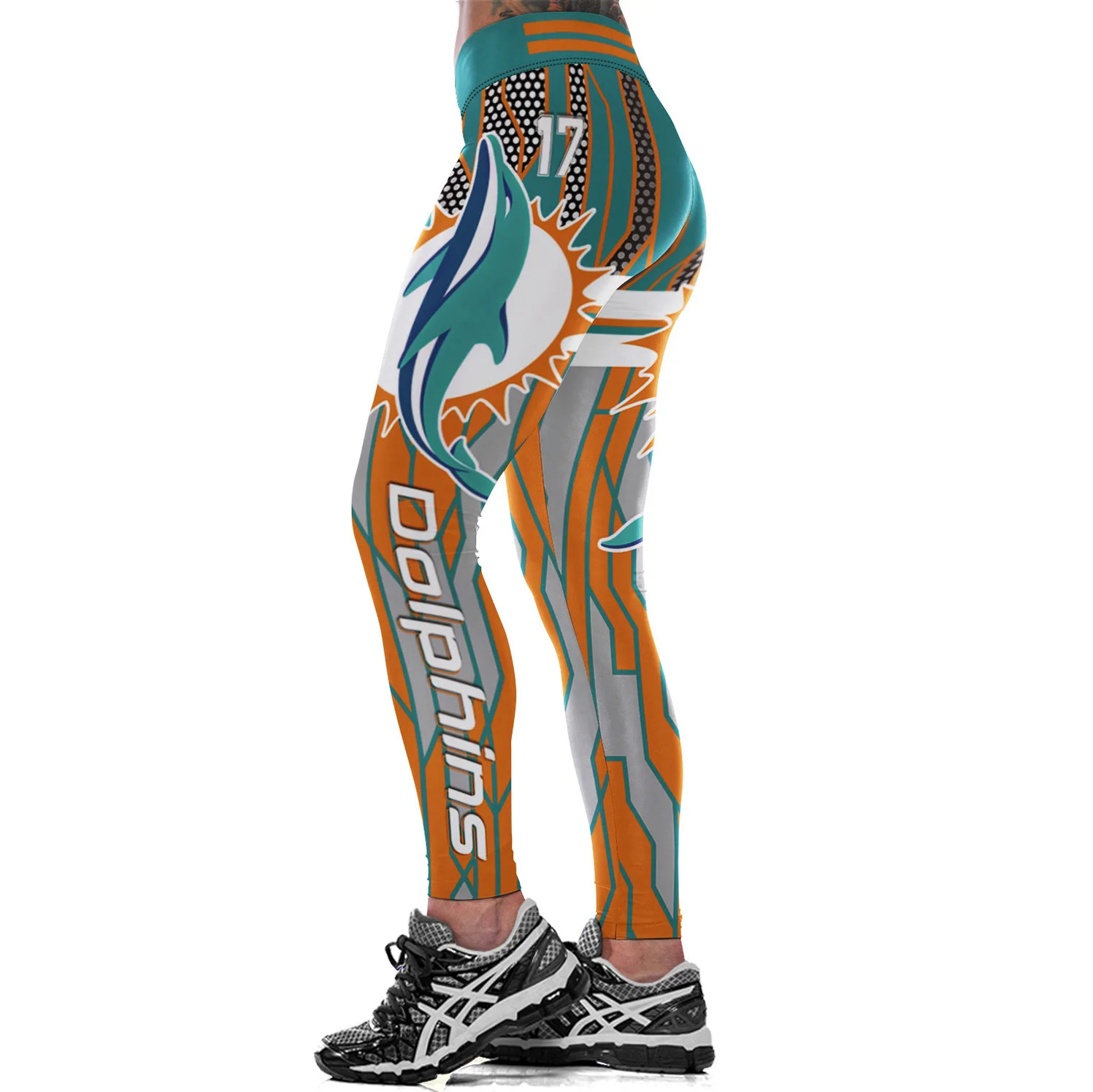 Женские леггинсы в черно-белую Вертикальную Полоску модные повседневные