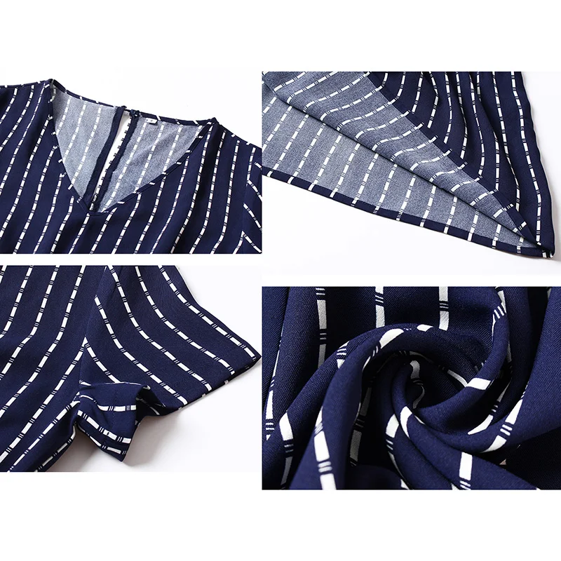 

Summer Dresses Women 2020 elegant sexy V-neck casual A-Line midi dress vintage pink yellow striped lace-up beach Sundress