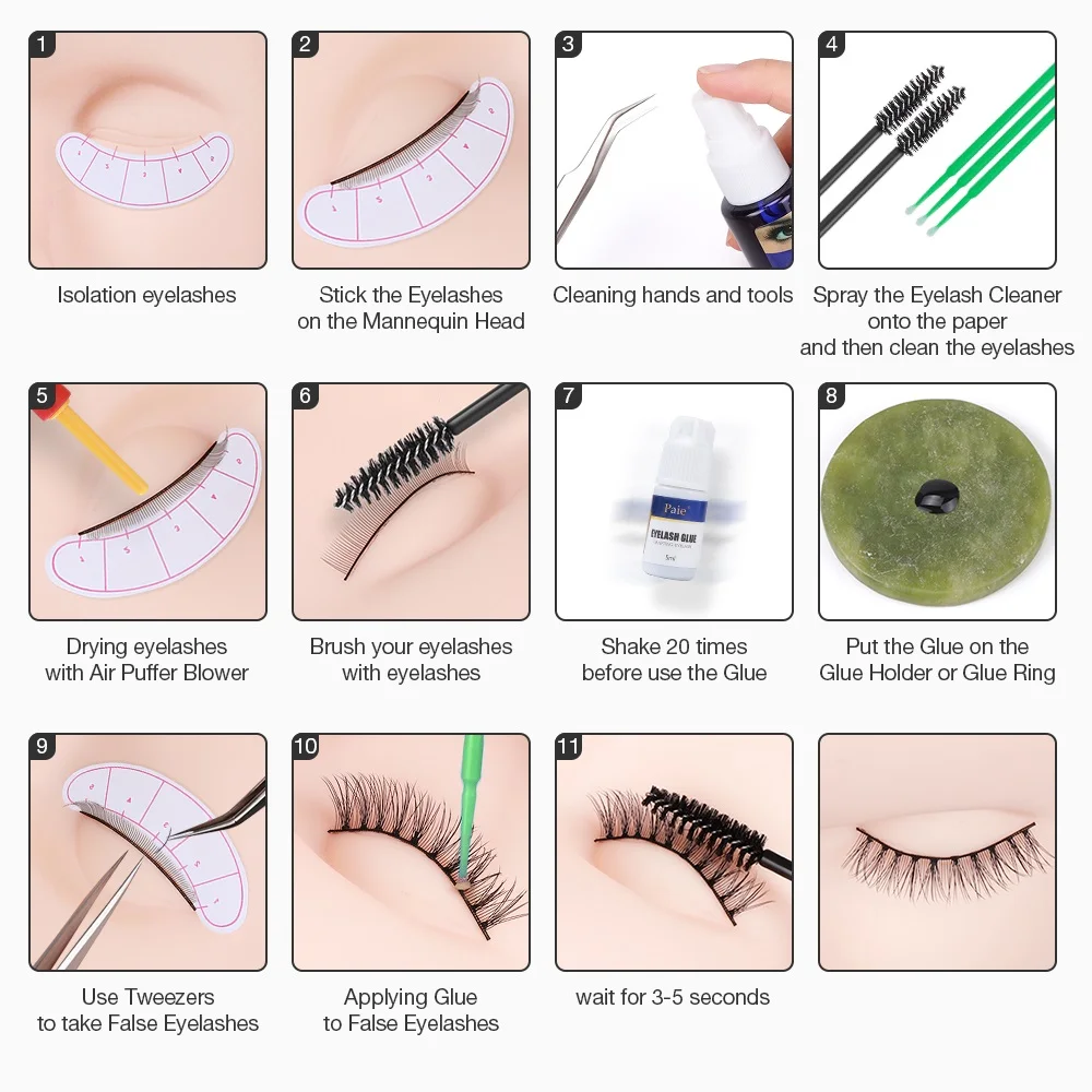 Профессиональный набор инструментов для макияжа 12 шт./компл. тренировочная