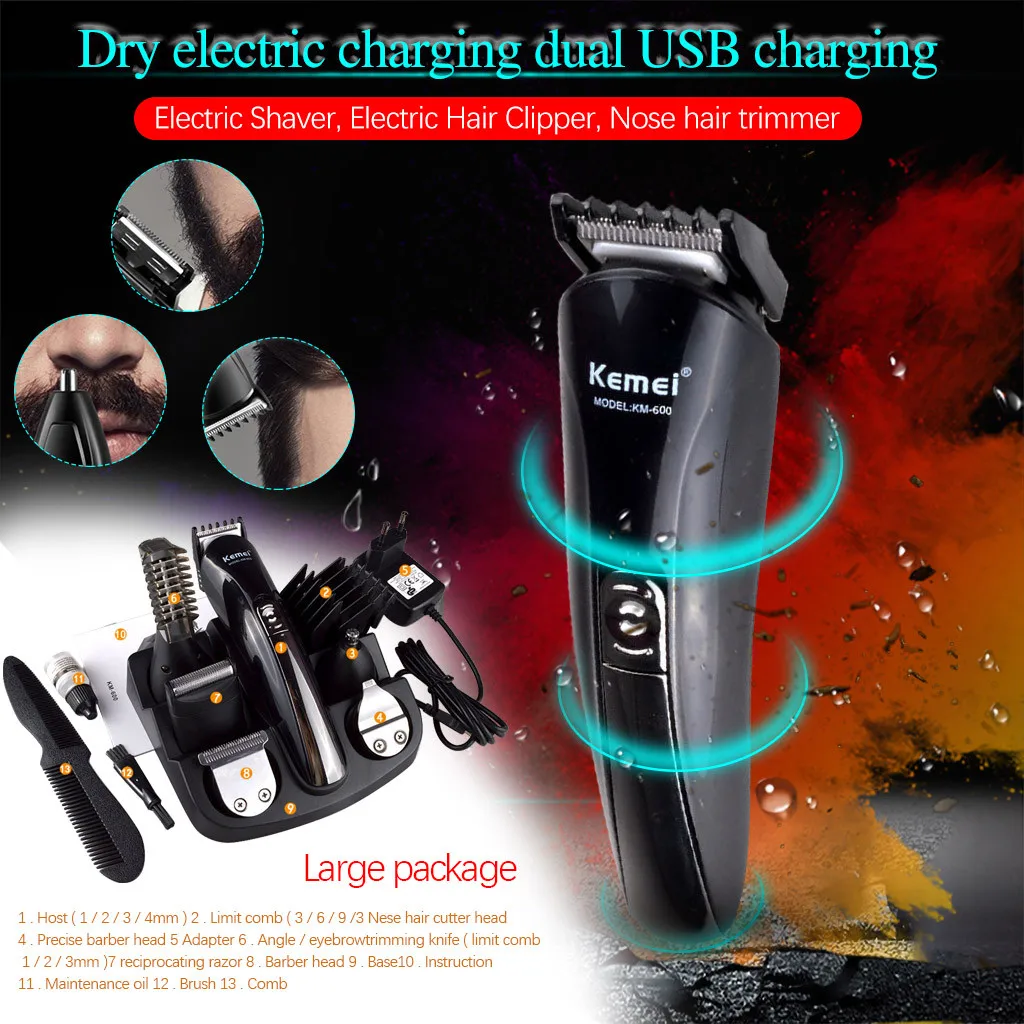 

2020 Rechargeable professional hair trimmer for men hair clipper beard trimer electric hair cutting machine hair cut adult/child