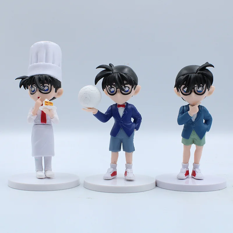 

5pcs/lot 12.5cm Detective Conan Kiddo Figurine Cartoon Collection PVC Action Figure Model Toys Doll Christmas gift