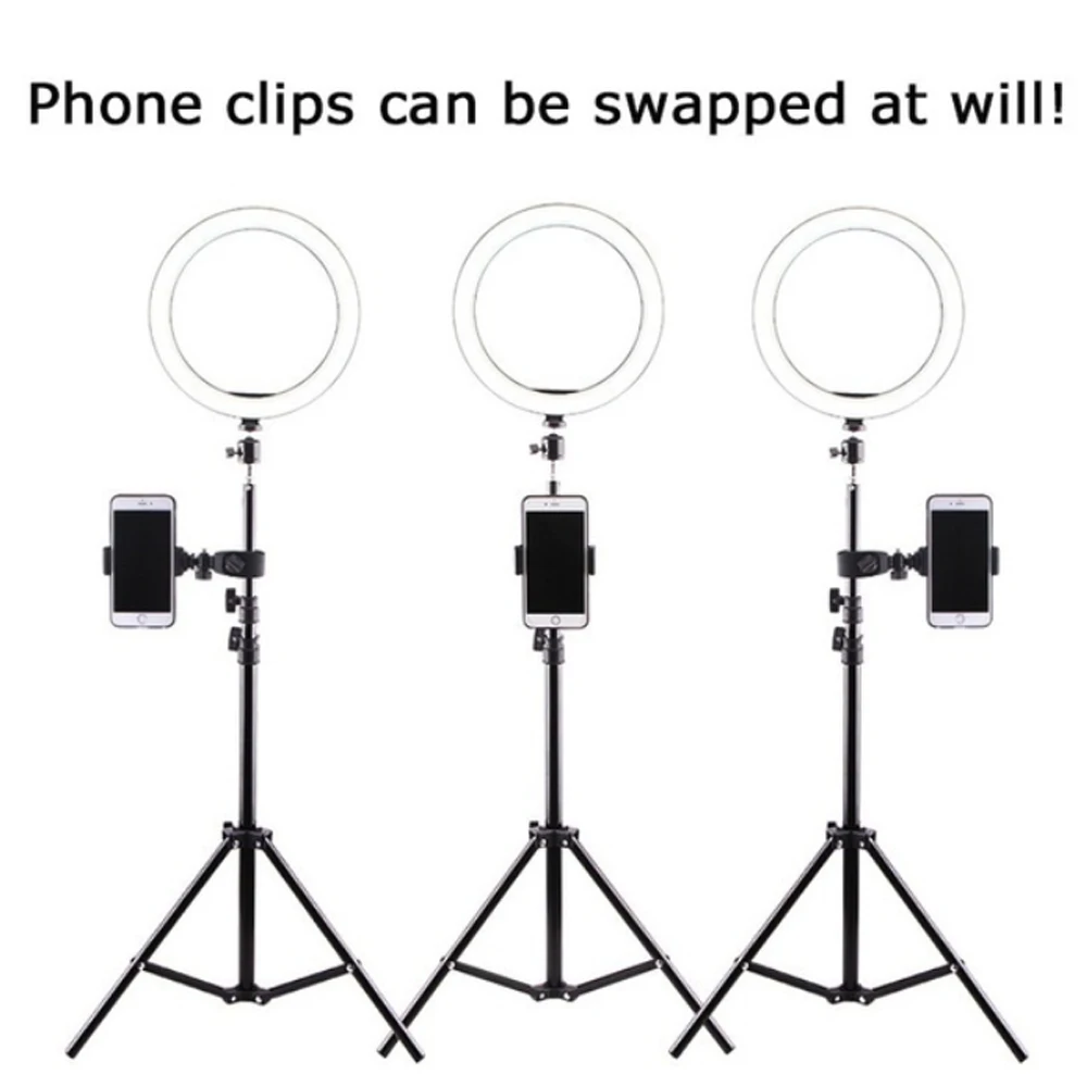 

Ring Fill Light Video Light Lamp LED Ring Light Selfie Dimmable Photo Sudio Universal Portable Three-Speed W/Tripod