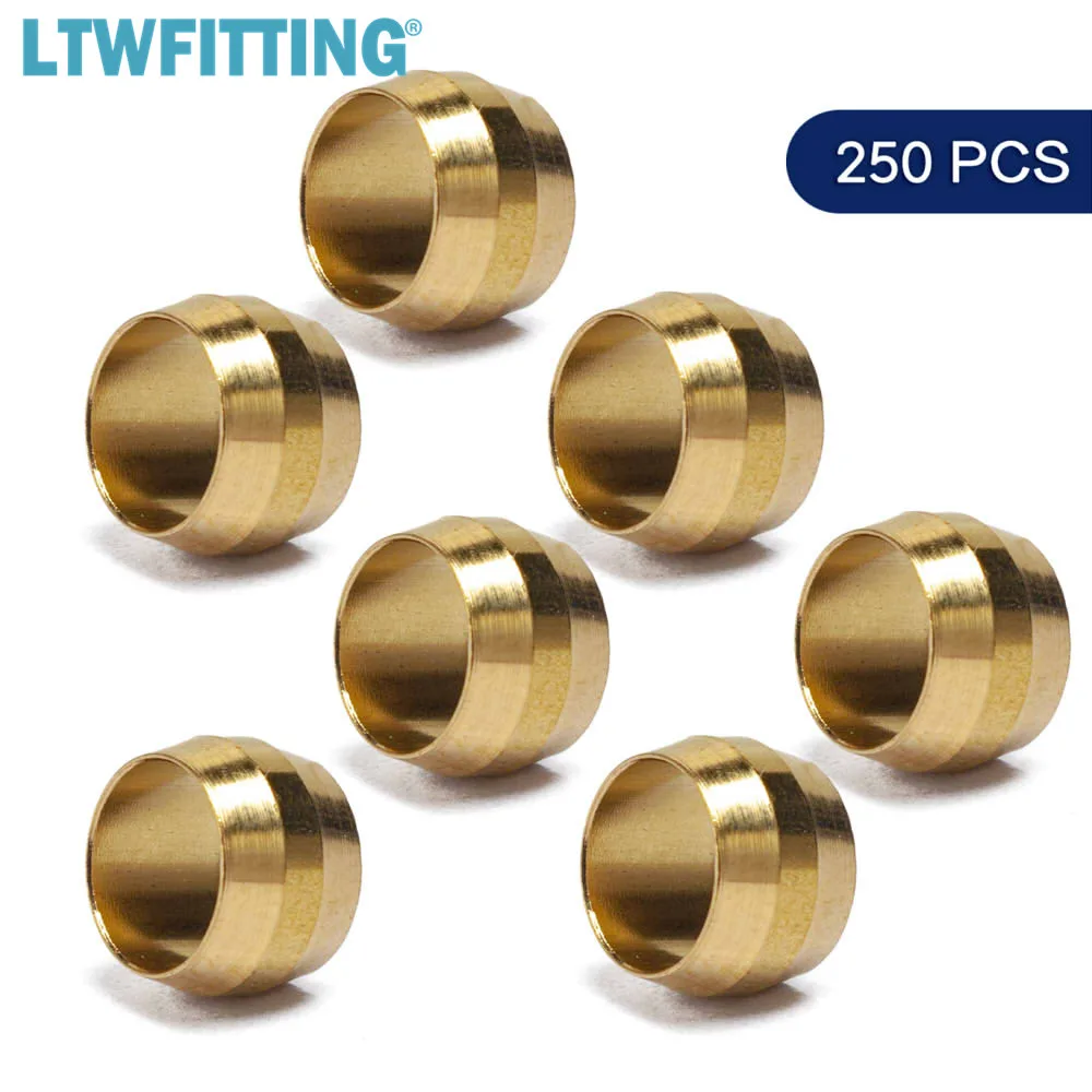Латунные компрессионные втулки LTWFITTING 5/16 дюйма латунный Компрессионный фитинг |