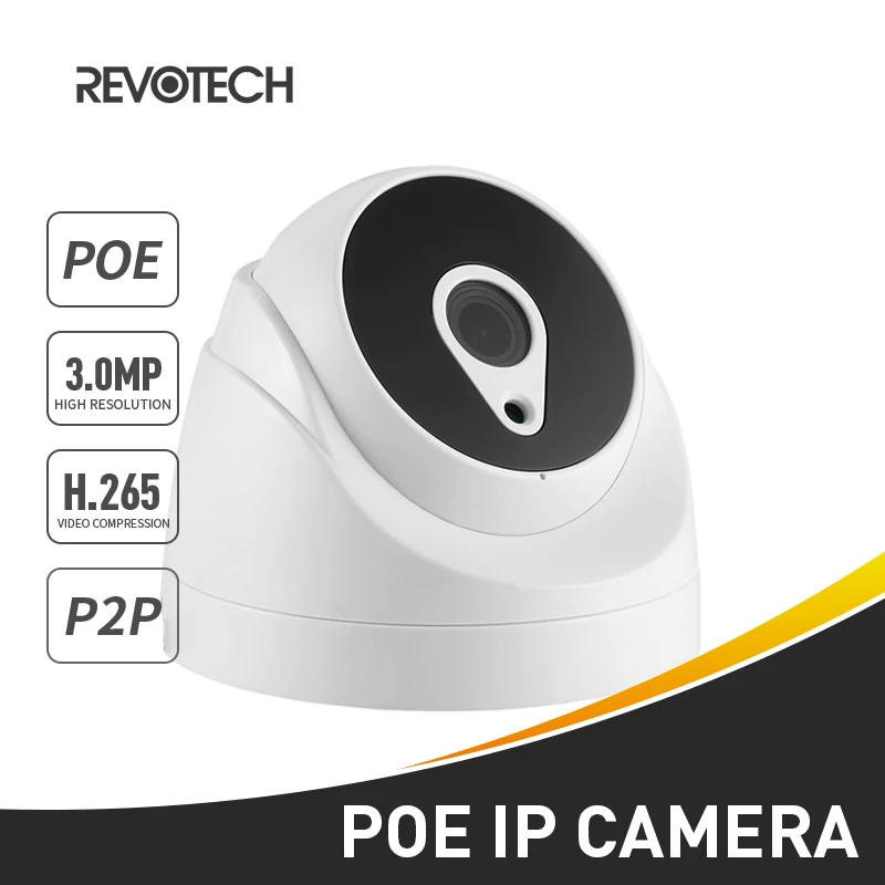 Купольная камера видеонаблюдения H.265 HD 3MP светодиодный ИК для помещения 1296P/1080P ONVIF
