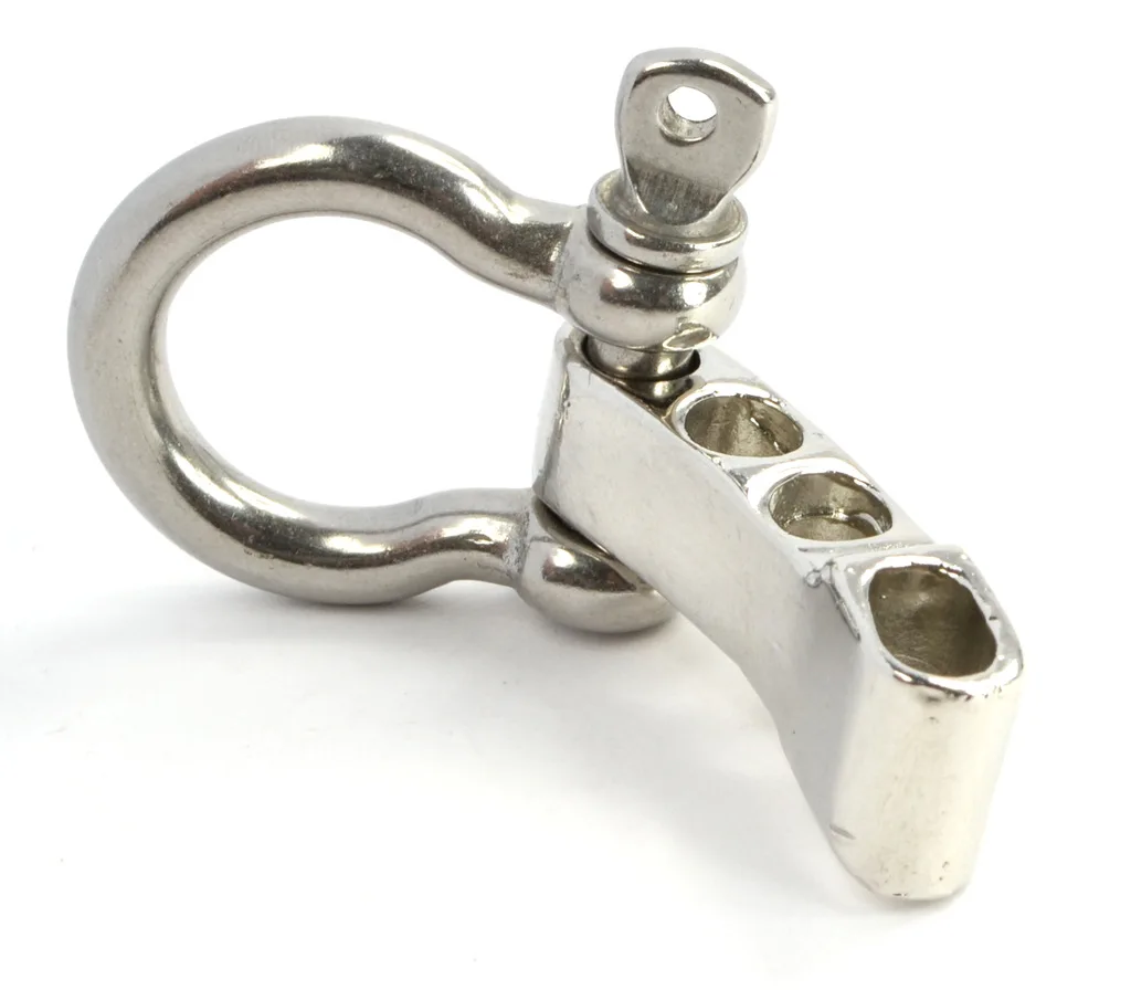 1pcs High Quality Alloy Adjustable O/U Shape Anchor Shackle Outdoor Survival Rope Paracord Bracelet Buckle for Outdoor Sport - Цвет: O shape