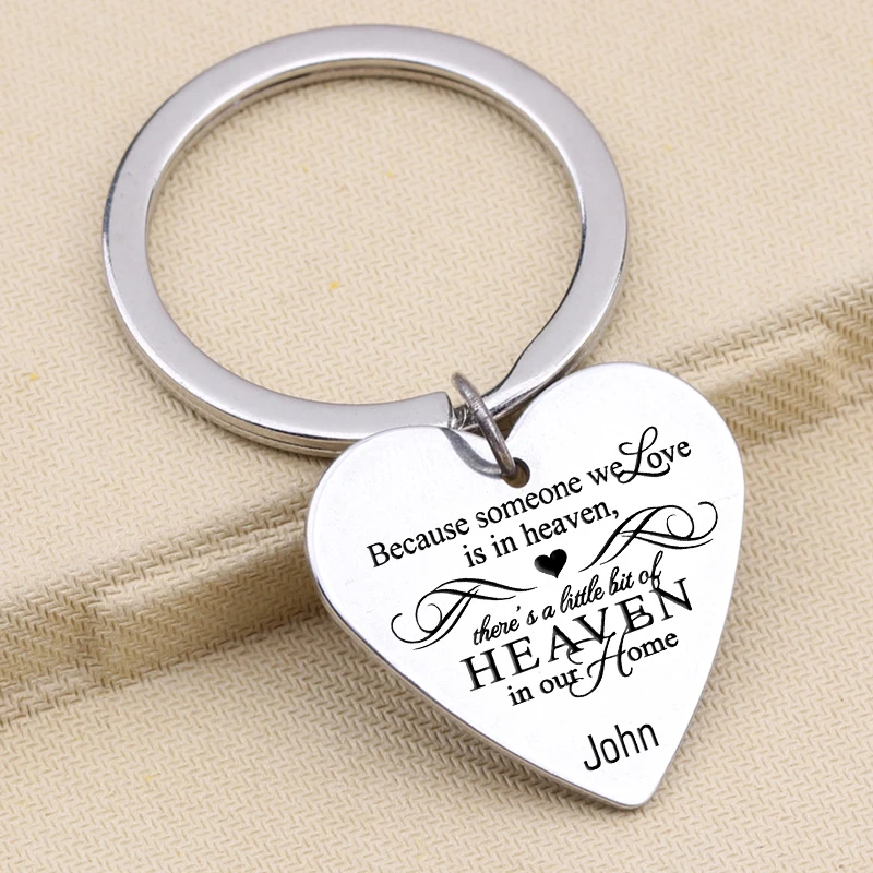 Персонализированный брелок с подвеской в виде сердца индивидуальный потому что