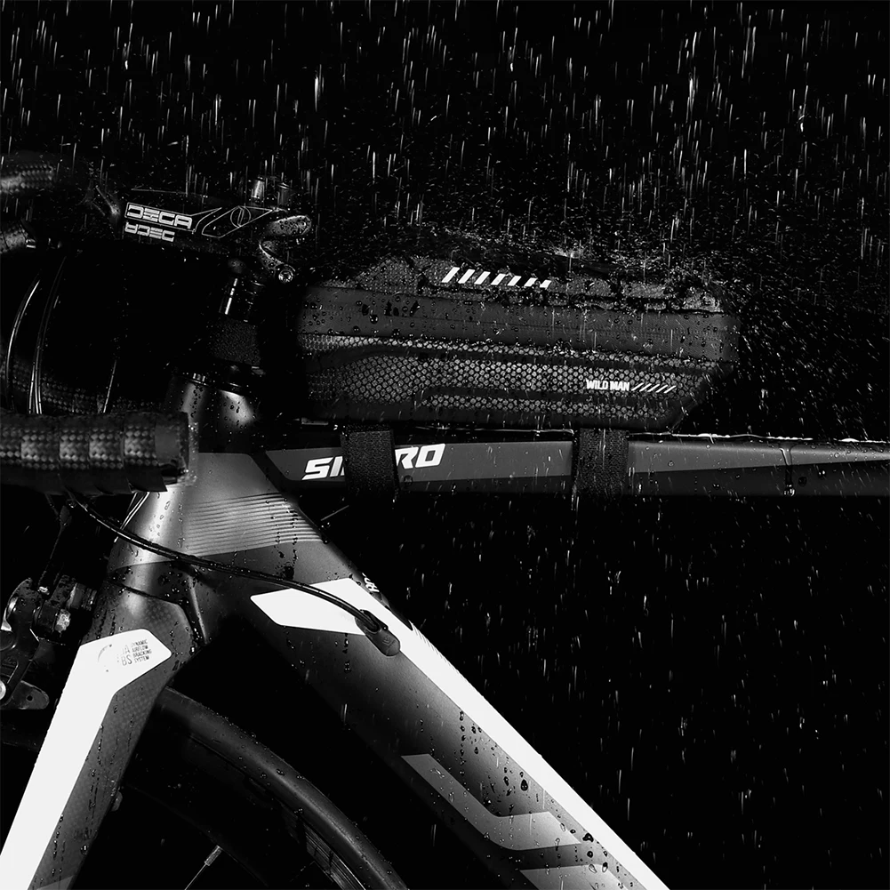 Водонепроницаемая сумка для хранения на переднюю раму велосипеда WILD MAN Жесткий