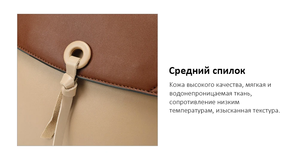 REALER women backpack small spilt leather backpack for women school backpack for teenager girls panelled shoulder bag