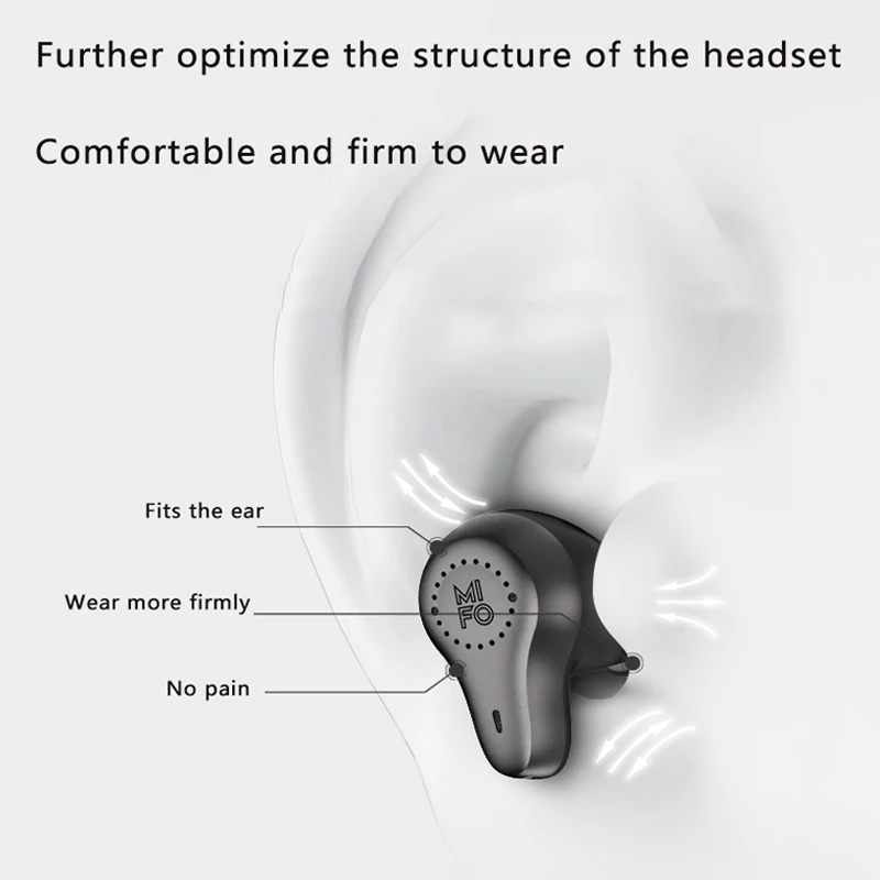 

mifo O7 Double Balanced APTX Bluetooth 5.0 Wireless Earphones Sport Waterproof Touch Earbuds Noise Reduction Headset with mic