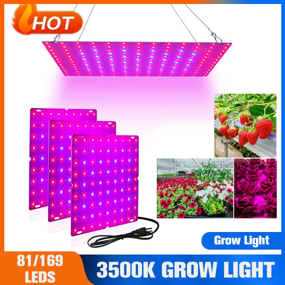 

Plants Growth Light Grow Light Panel Full Spectrum High Brightness Eco-friendly Led Grow Light Indoor Energy Saving Plant Lamp