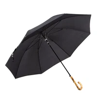 black umbrella long handle windproof business uv protection fashion umbrella outdoor guarda chuva household merchandises bd50uu