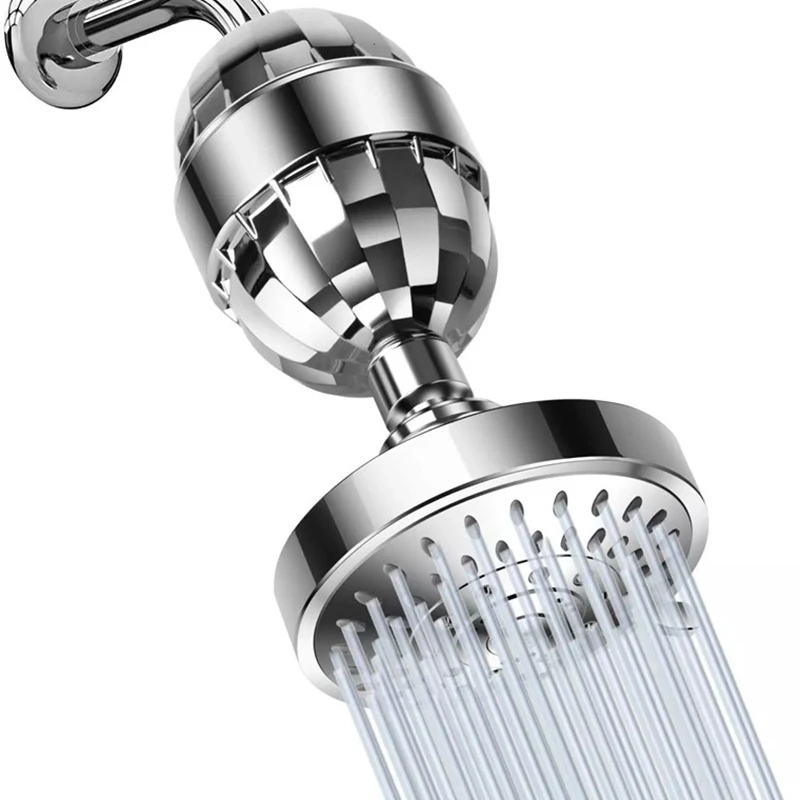 

High Output Shower Head with Multi-Stage Shower Filter, Hard Water Filter Removes Fluoride Lead & Other Sediments