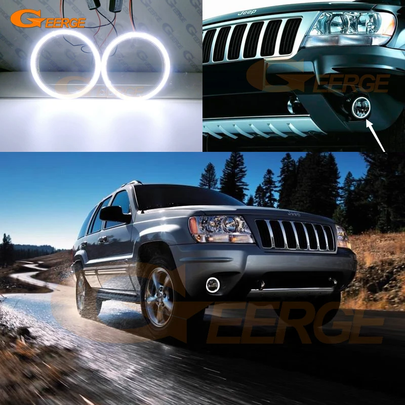 Для JEEP GRAND CHEROKEE II 2 WJ WG 2003 2004 2005 ультра яркий COB led Ангельские Глазки halo кольца