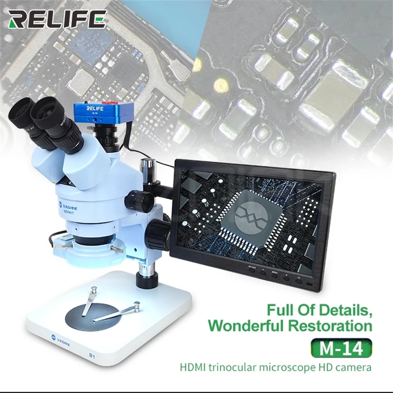 SUNSHINE RELIFE Camera M-14 DIGITAL /TV /HDMI-совместимая микроскоп камера Ultra HD 3800W Pixel промышленная
