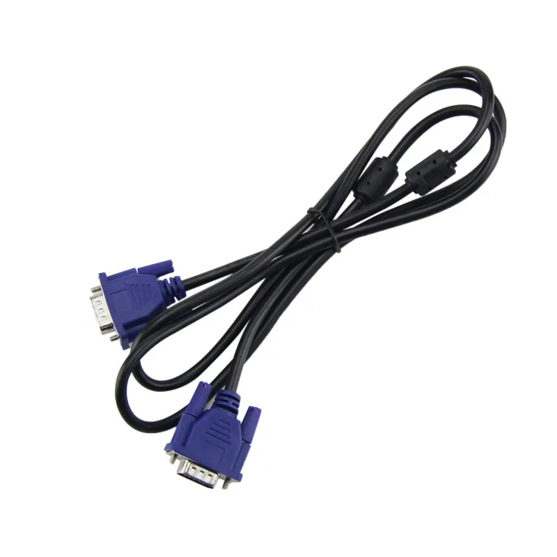 1 5/1 8 м черный синий VGA 15-контактный штекер-штекер кабель для монитора компьютера