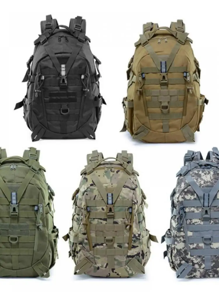

Men'S Outdoor Travel 40L Camping Backpack Bag Mountaineering Hiking Backpack Hunting Fishing Large Capacity Waterproof