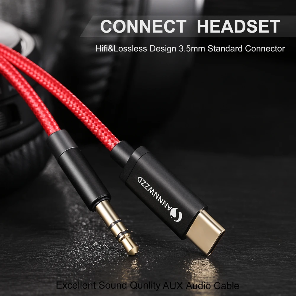 Аудиокабель USB Type C с разъемом папа на 3 5 мм для автомобиля AUX аудиоадаптер кабель