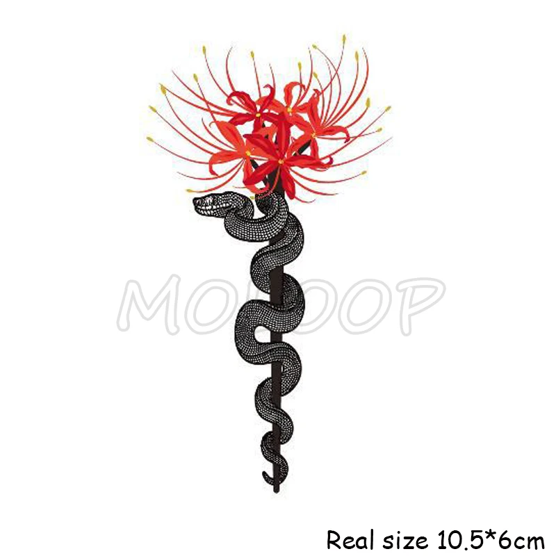 Временные татуировки временные буквы красный паук змея лилия цветок