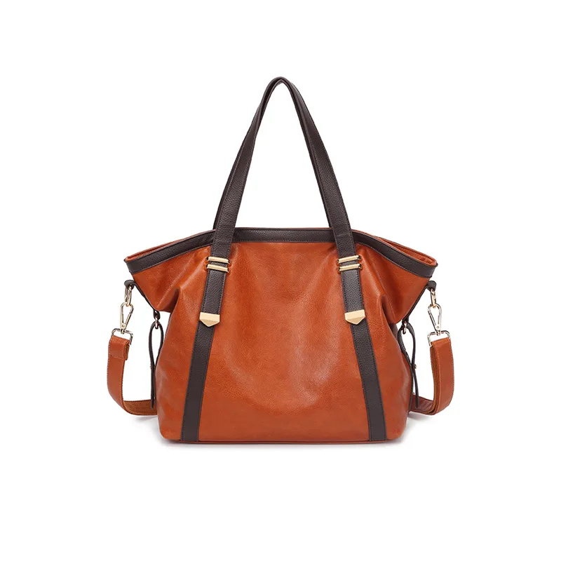 

2020 new simple portable fashion European and American trendy portable fashion one-shoulder diagonal large capacity ladies bag