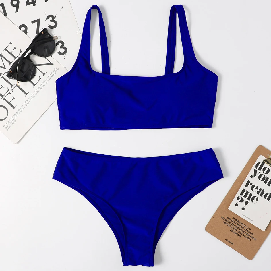 

High Waist Bikini 2021 Women's Swimsuit Female Swimwear Sexy Bikinis Set Bath Beach Swimming Wear for Woman Bathing Suit Biquini