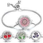 Ювелирные изделия для ароматерапии, диффузор эфирного масла, браслет с регулируемой цепочкой, кристаллический калейдоскоп, Ароматический диффузор для духов, браслет