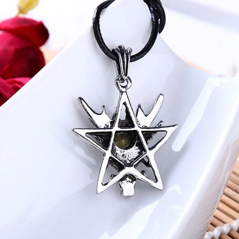 Мужское ожерелье с подвеской в виде звезды дракона из титановой нержавеющей