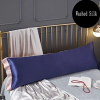 juwensilk new high end products solid color emulation silk satin pillowcase long pillows case pillow cover