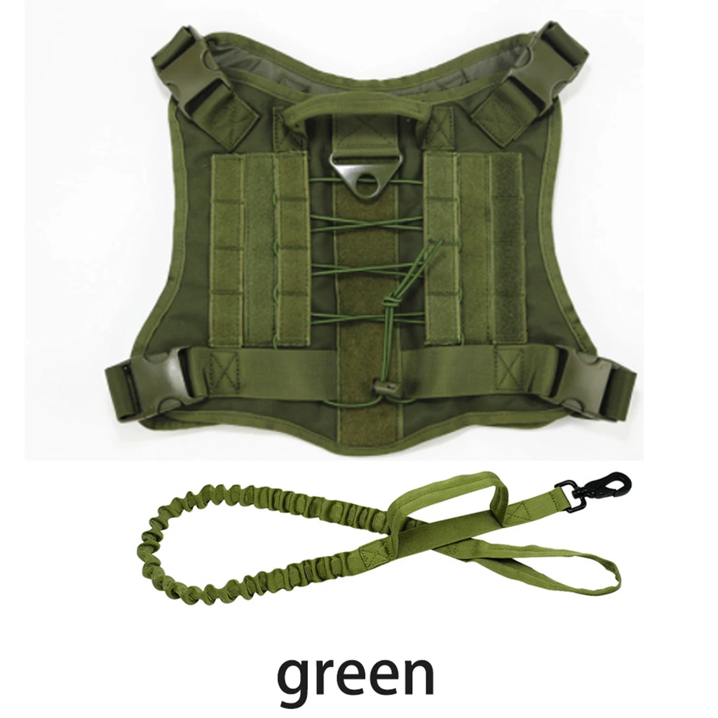 K9 военный тактический жилет для собак нейлоновый банджи-поводок поводок