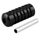 1 шт. легкий Алюминий сплав татуировки питания ручками трубки с задним стержнем, орудийный ствол полностью автоклавируемый