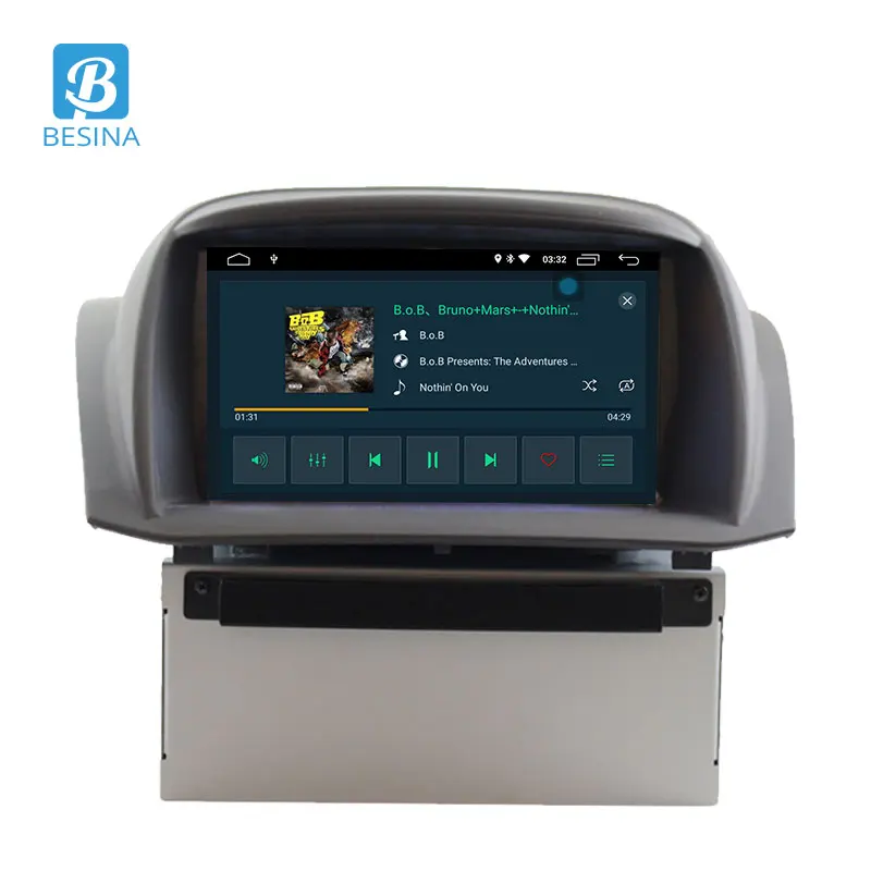Besina Android 9,0 dvd-плеер для автомобиля Ford Fiesta 2008- 2 Din радио gps навигация WiFi Автомобильный мультимедийный плеер стерео RDS