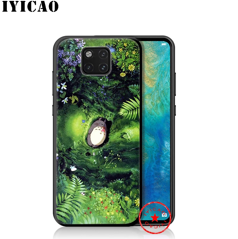 IYICAO Мой сосед Тоторо мягкий чехол для huawei P30 P20 P10 P9 P8 2017 2016 2015 P Smart Z Plus 2019 mate 20 10 Lite Pro