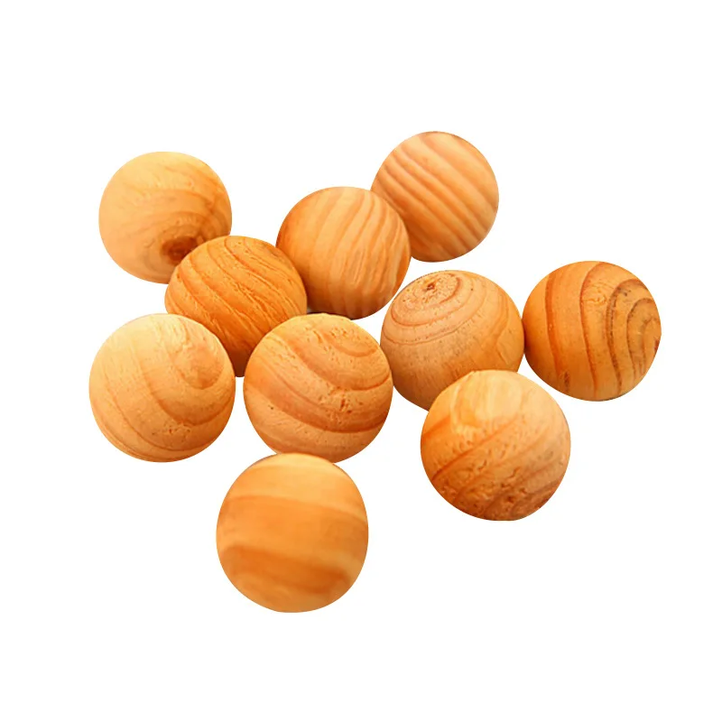 

10Pcs/bag Insect Repellent and Mothproof Camphor Wooden Balls Beads Moth Balls Deworming Artifact Daily Necessities for Home
