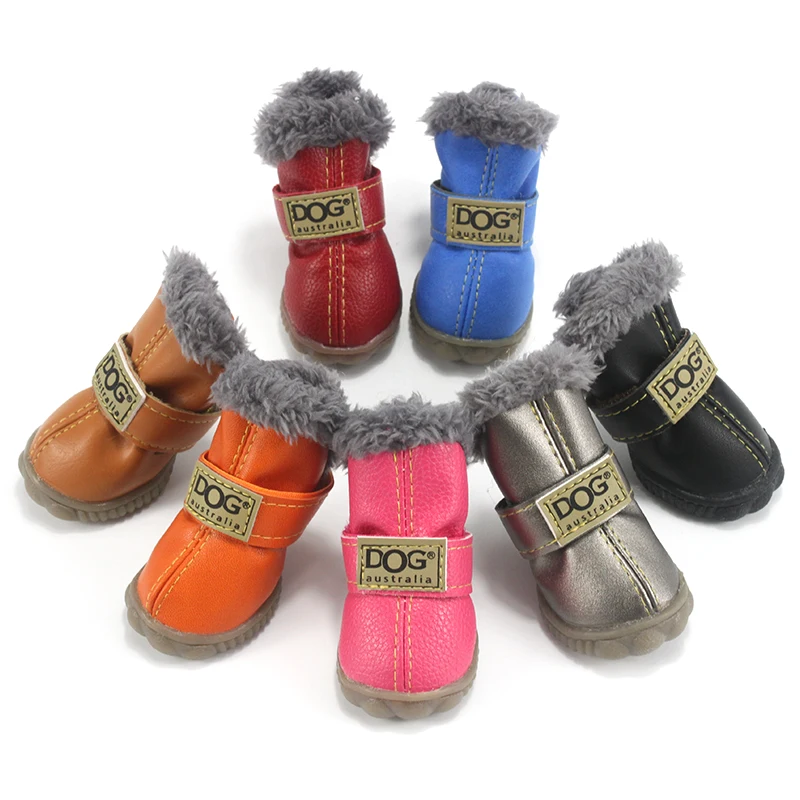 носки для собак обувь зимняя Зимняя домашних животных теплая снега