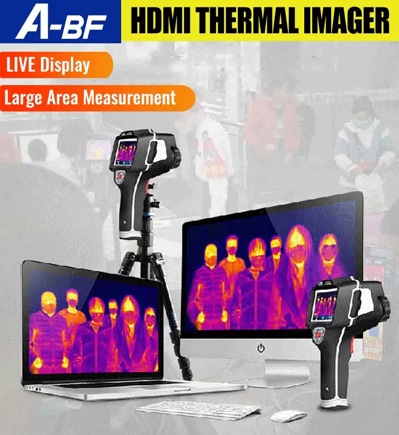 

A-BF Thermal Camera Infrared Thermal Imager Thermometer LED Digital Large Area Detection Temperature Capture Live Display