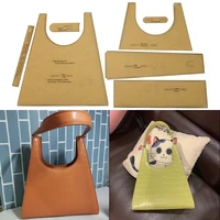 diy leather craft tools kraft paper template designer ladies shoulder bag messenger bag cosmetic bag sewing handmade drawings