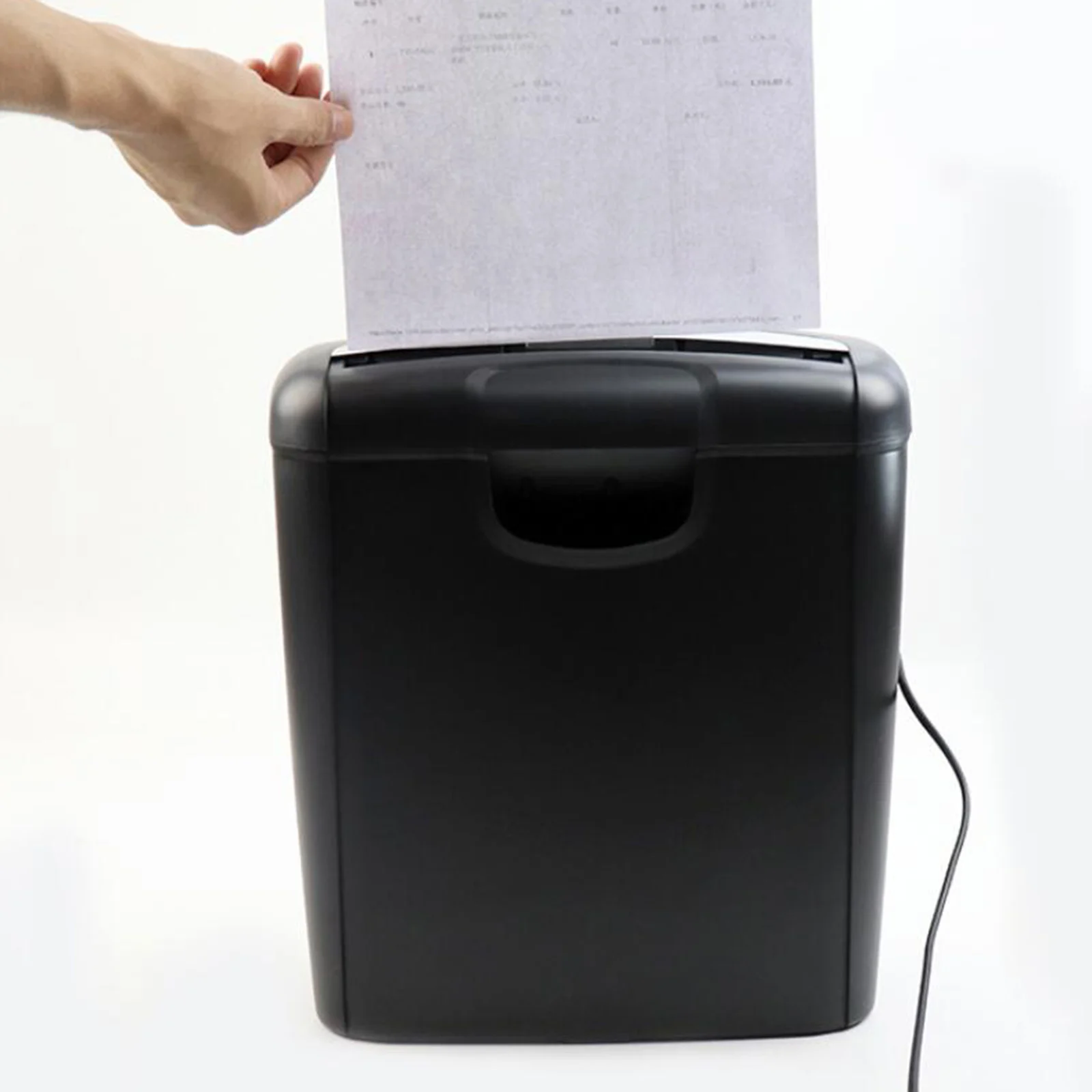 6-Sheet Cross-Cut Paper Shredder Micro-Cut Paper Photos Port