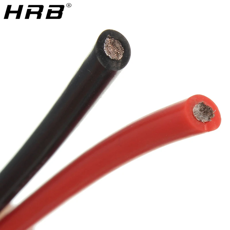 1 м красный черный силиконовый провод 6AWG 7AWG 8AWG 10AWG 12AWG 14AWG 16AWG 18AWG 22AWG 20AWG