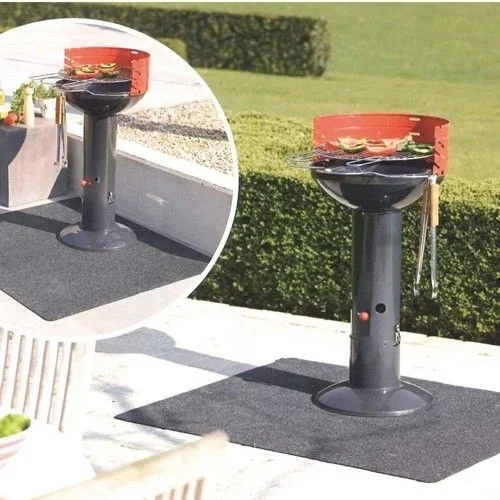 Коврик для гриля и барбекю огнестойкий жаростойкий напольный ковер