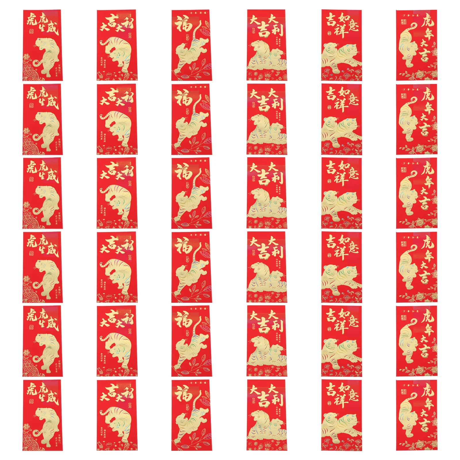 

36pcs Chinese New Year Red Envelopes Creative Red Packets New Year Supplies